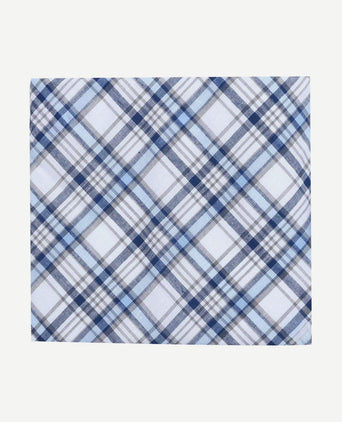 Zakdoeken (5-pack) ruit blauw