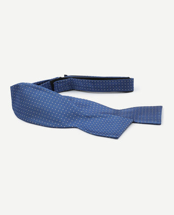 Suitable zelfstrikker zijde blauw stip