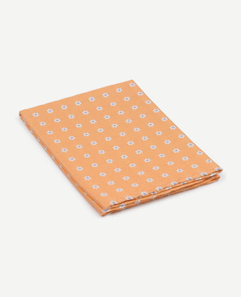 Suitable zijde pochet abrikoos print flower