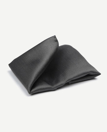 Suitable zijde pochet antraciet