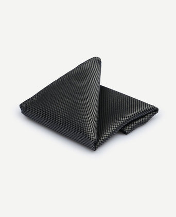 Suitable zijde pochet antraciet