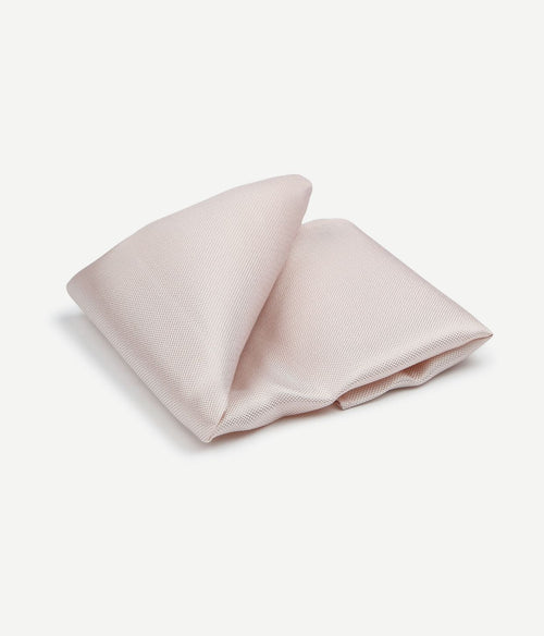 Suitable zijde pochet apricot roze