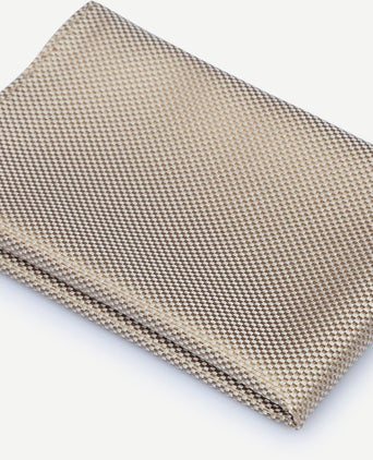 Suitable zijde pochet beige