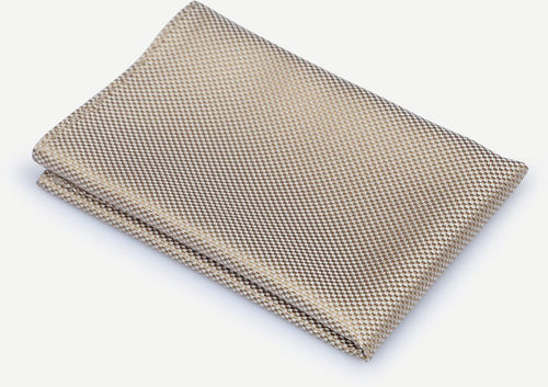 Suitable zijde pochet beige