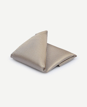 Zijde pochet beige