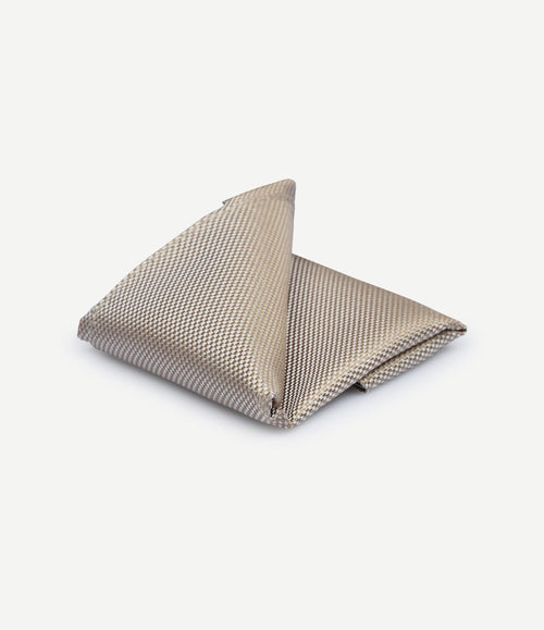 Zijde pochet beige