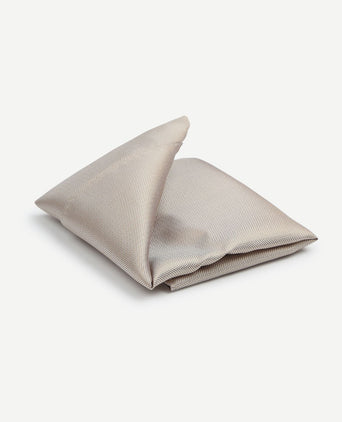 Zijde pochet beige