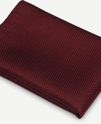 Zijde pochet bordeaux