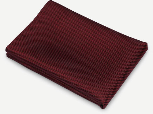 Zijde pochet bordeaux