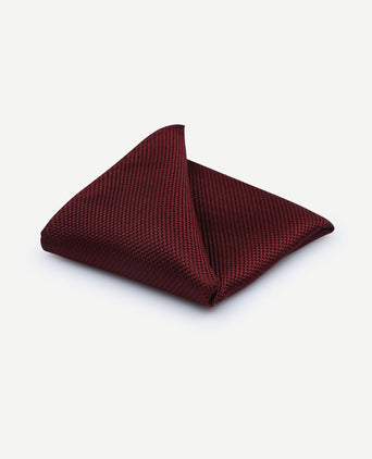Zijde pochet bordeaux