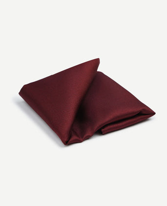 Zijde pochet bordeaux