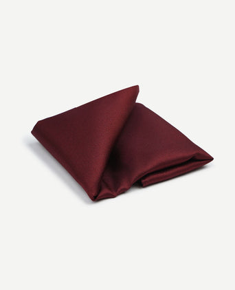 Zijde pochet bordeaux