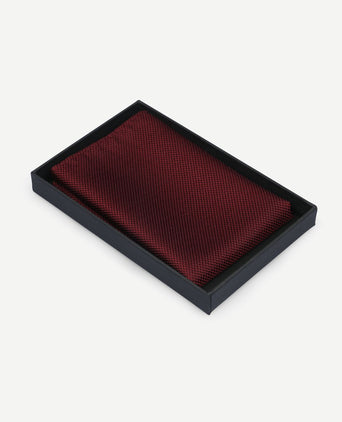 Zijde pochet bordeaux
