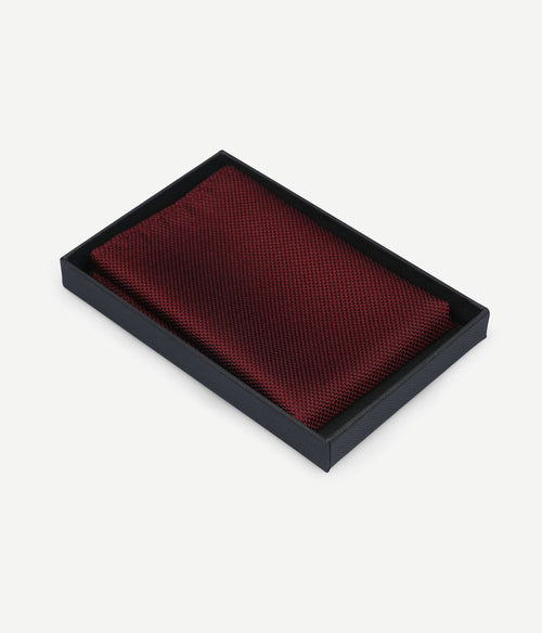 Zijde pochet bordeaux