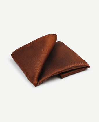 Suitable zijde pochet brique