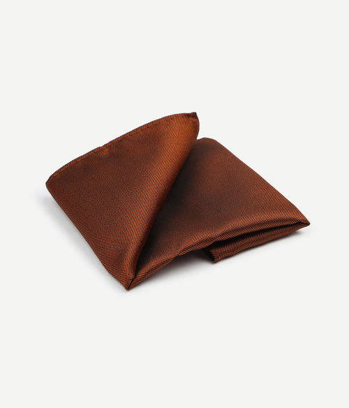 Suitable zijde pochet brique