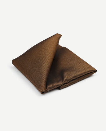 Suitable zijde pochet bruin