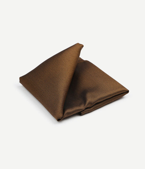 Suitable zijde pochet bruin