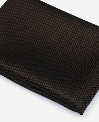 Suitable zijde pochet bruin