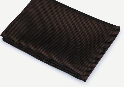 Suitable zijde pochet bruin