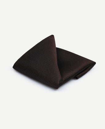 Suitable zijde pochet bruin