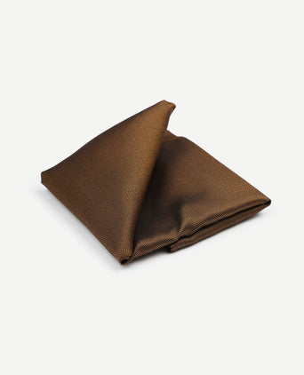 Zijde pochet bruin