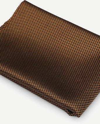 Suitable zijde pochet cognac