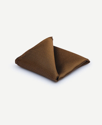Zijde pochet cognac