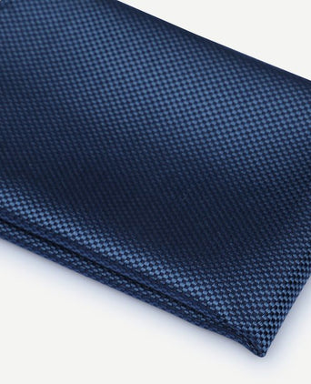 Suitable zijde pochet denim blauw