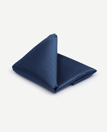 Suitable zijde pochet denim blauw