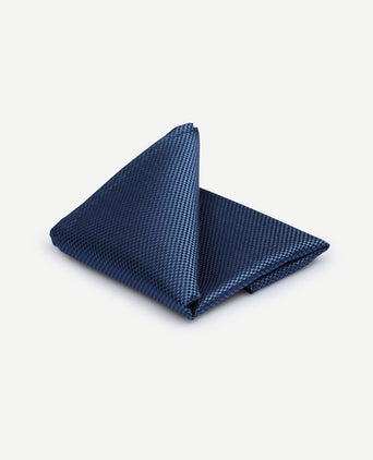 Zijde pochet denim blauw