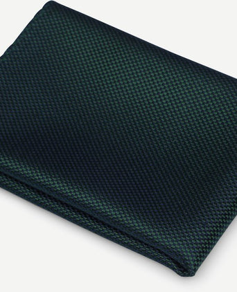 Suitable zijde pochet donkergroen