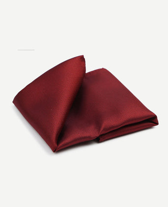 Suitable zijde pochet donkerrood