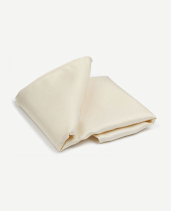 Suitable zijde pochet ecru