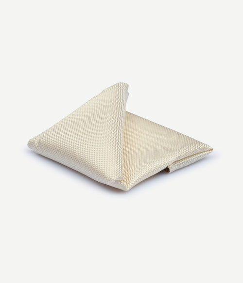 Suitable zijde pochet ecru