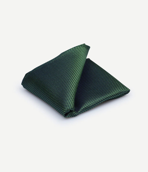 Suitable zijde pochet groen