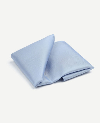 Suitable zijde pochet lichtblauw