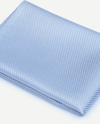 Suitable zijde pochet lichtblauw