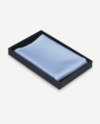 Suitable zijde pochet lichtblauw