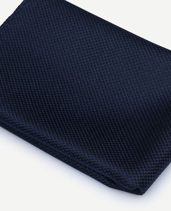 Suitable zijde pochet donkerblauw