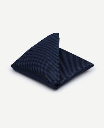 Suitable zijde pochet donkerblauw