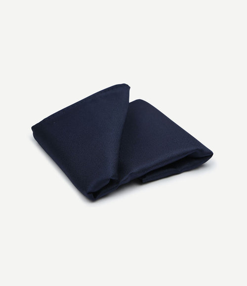 Zijde pochet donkerblauw
