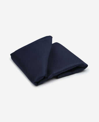Zijde pochet donkerblauw