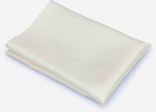 Suitable zijde pochet off-white