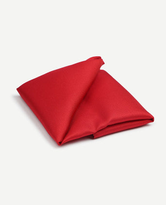 Zijde pochet rood