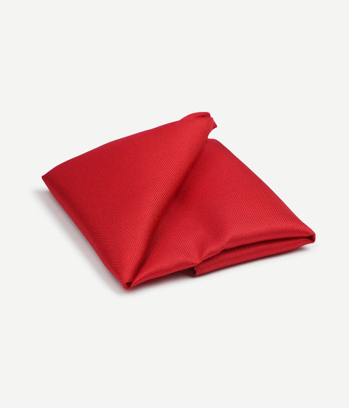 Suitable zijde pochet rood