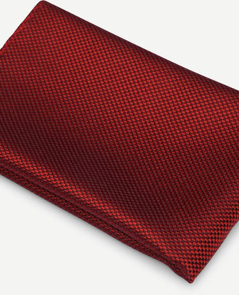 Zijde pochet rood