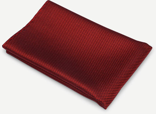 Zijde pochet rood