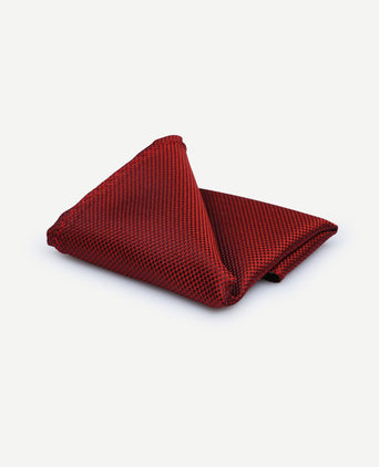 Zijde pochet rood