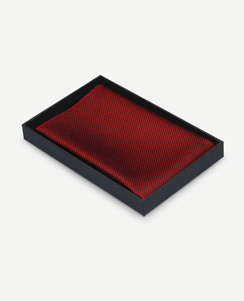 Zijde pochet rood